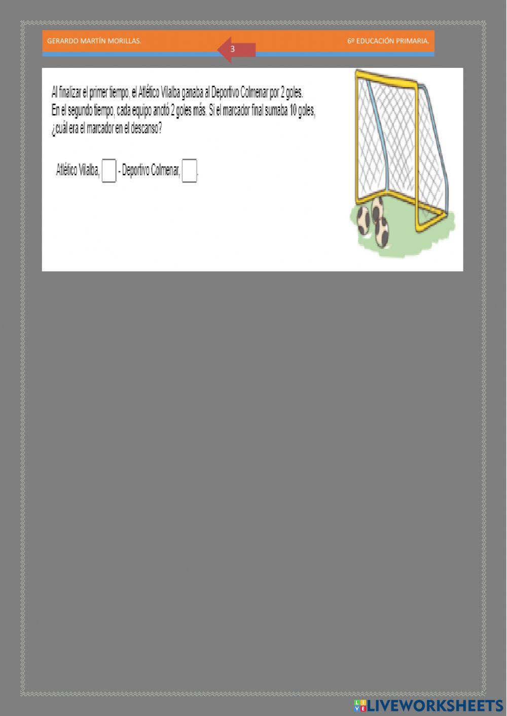 Resolución de problemas. Ficha 4.