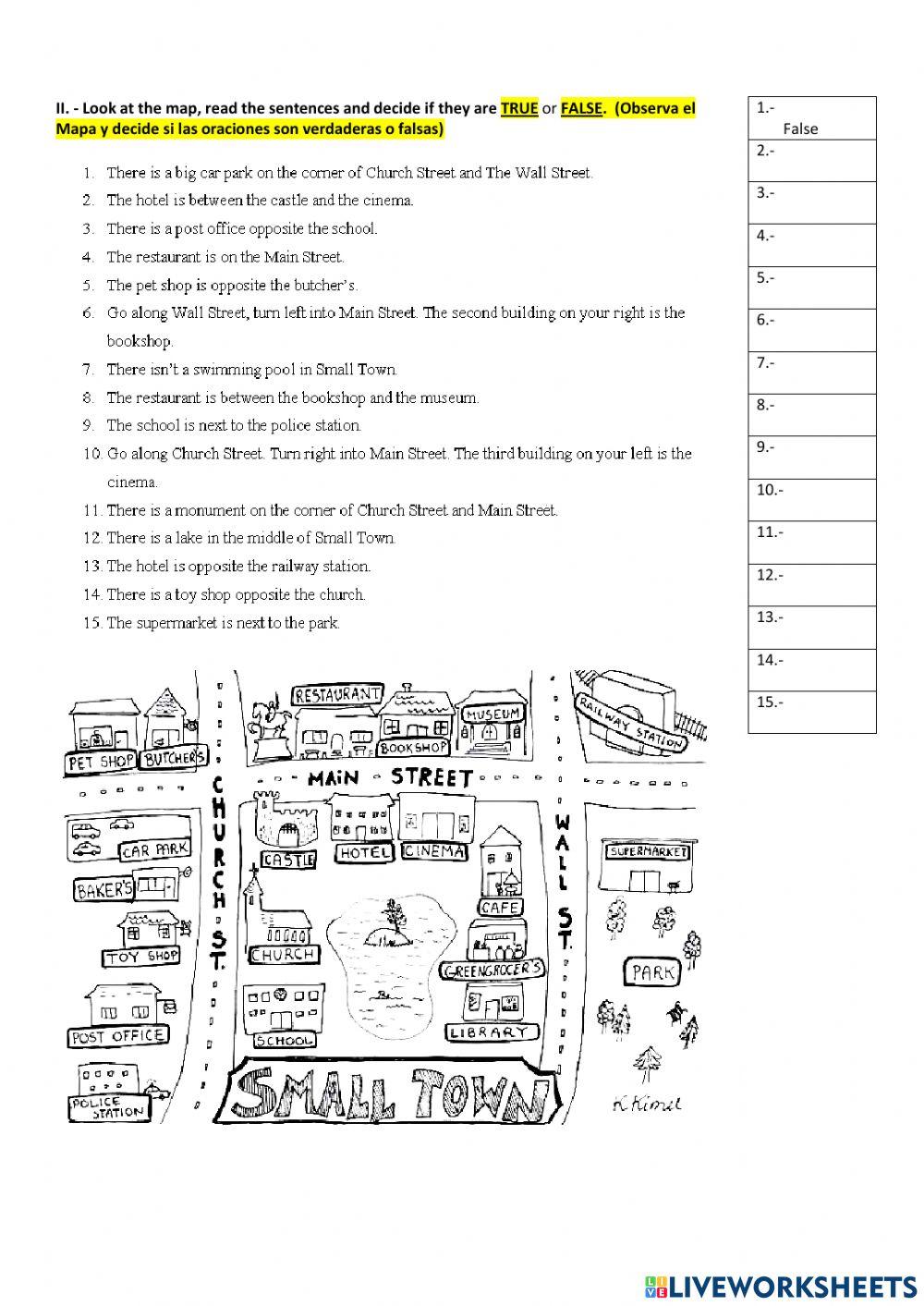 Worksheet 6° Grade