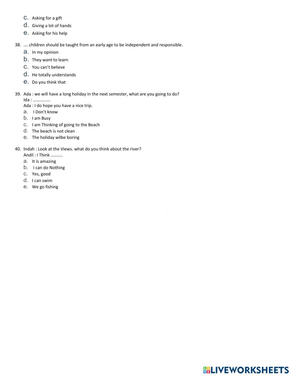 Penilaian Tengah Semester XI