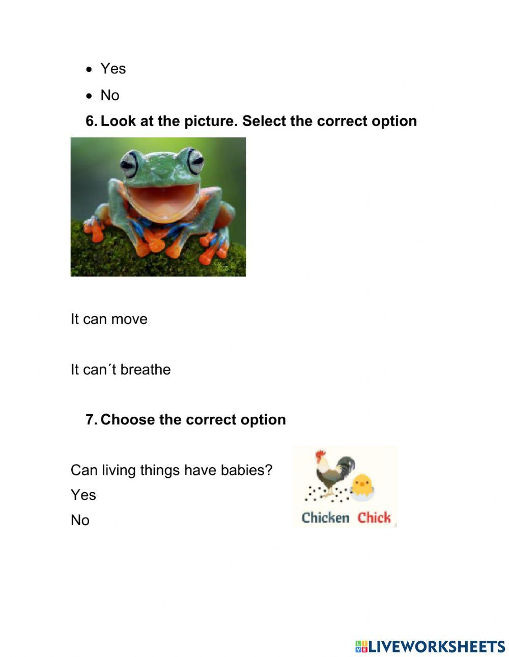 Living and non-living things