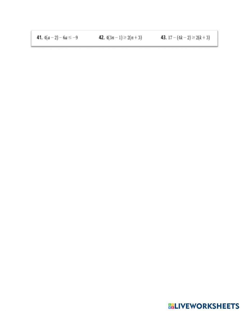 Solving Multistep inequalities