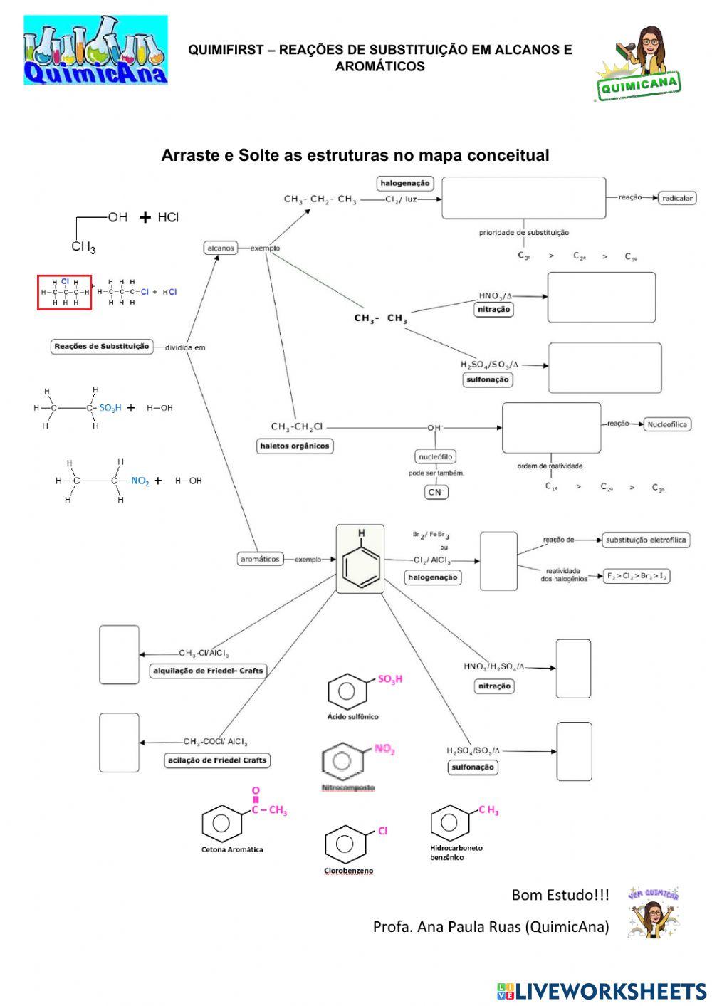 Quimifirst - Substituição em Alcanos e Aromáticos