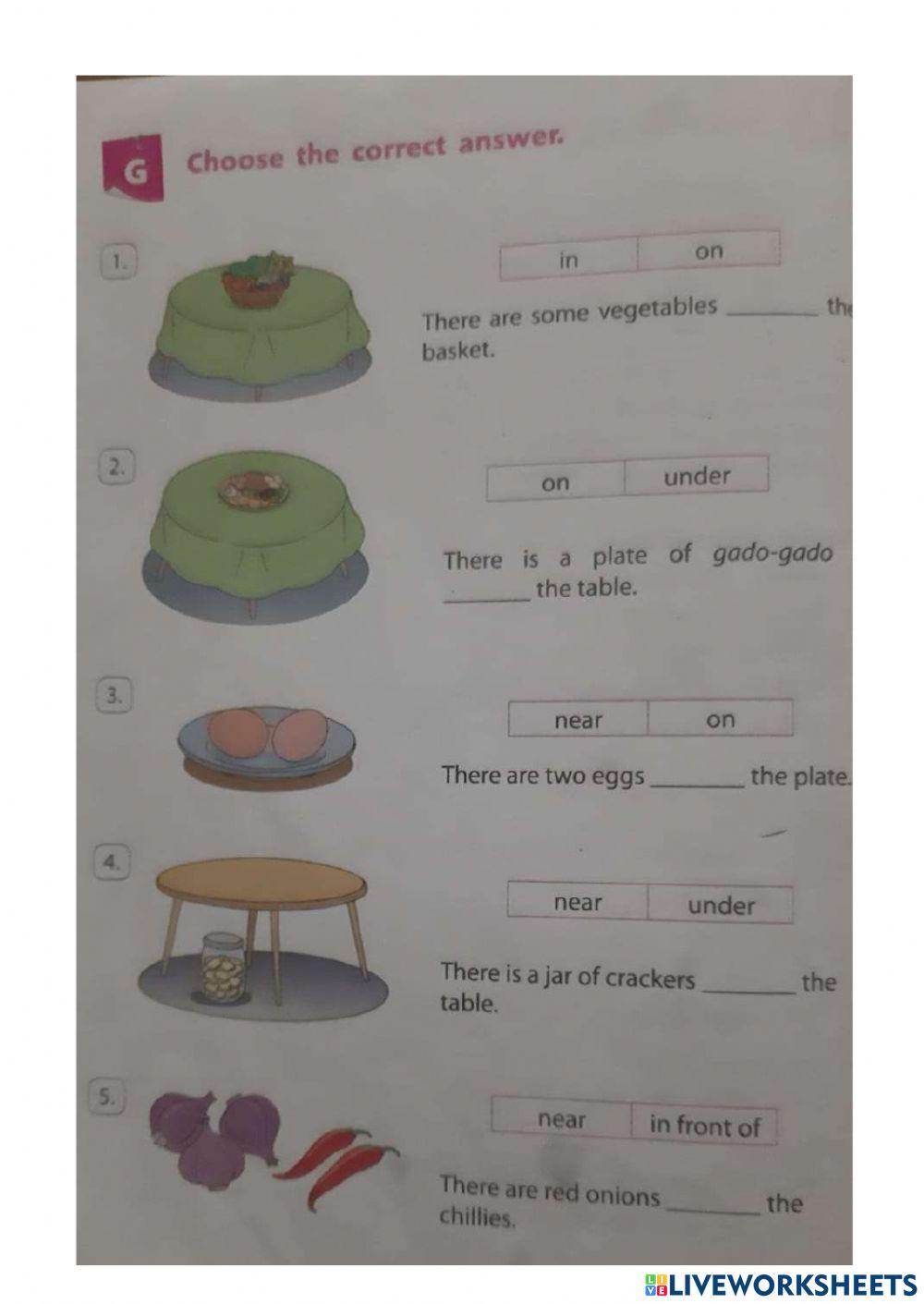 Prepositions of place