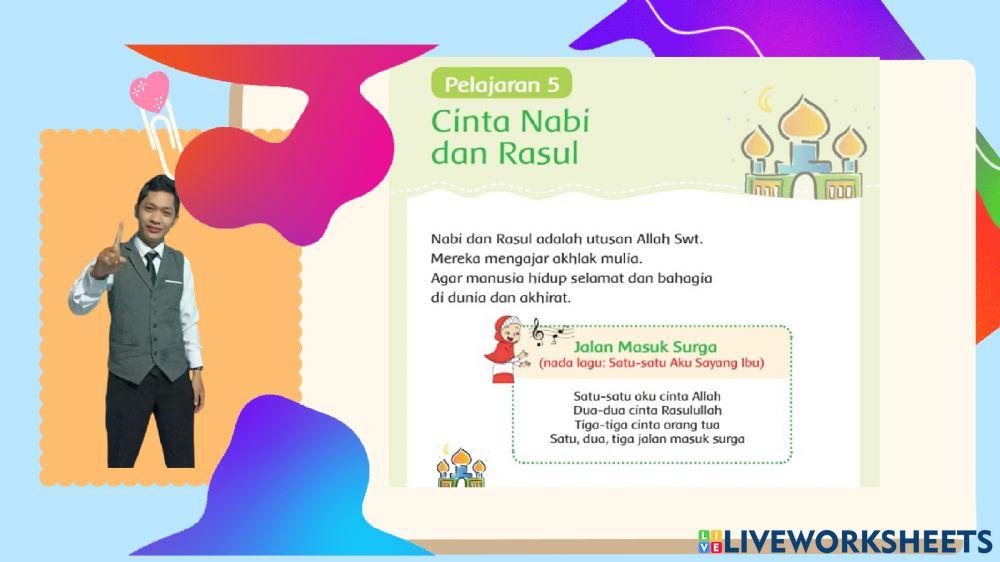 Pai kelas 1 (cinta nabi dan rasul)