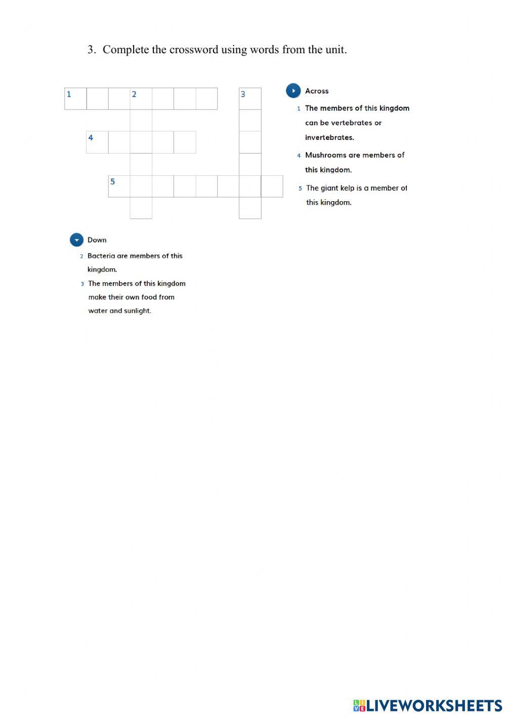 1. Living Things. Classifying Organisms