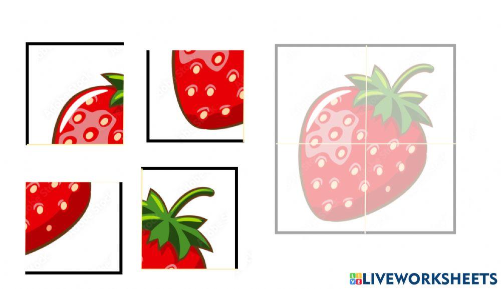 Puzzle strawberry