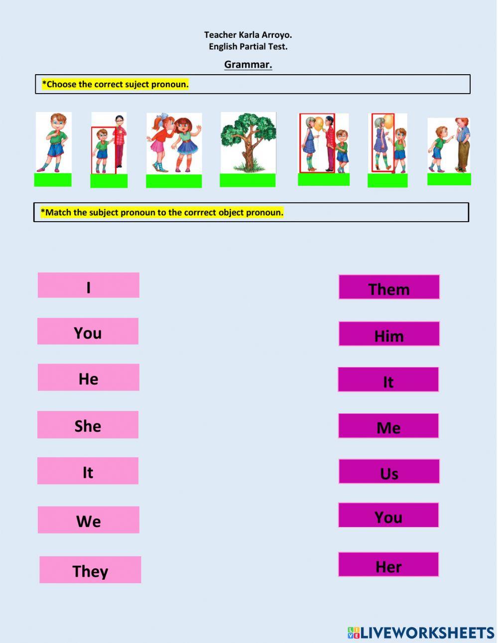 2° english partial test
