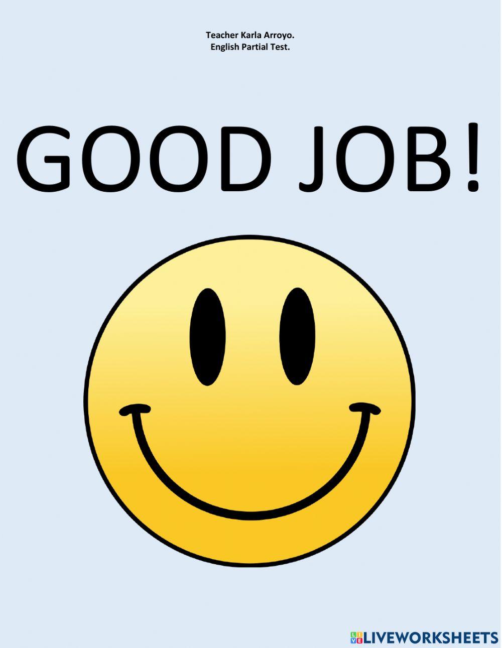 2° english partial test