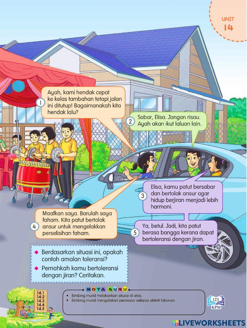 Pendidikan Moral Tahun 4 PdPR Minggu 34 Selasa 12hb Oktober 2021 - UNIT 14 TOLERANSI - Bertolak Ansur Amalan Terpuji