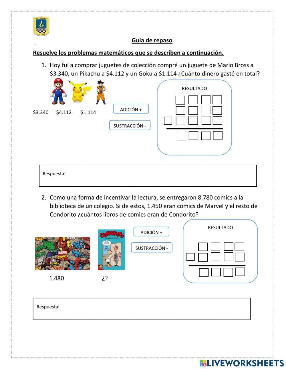 Problemas matematicos