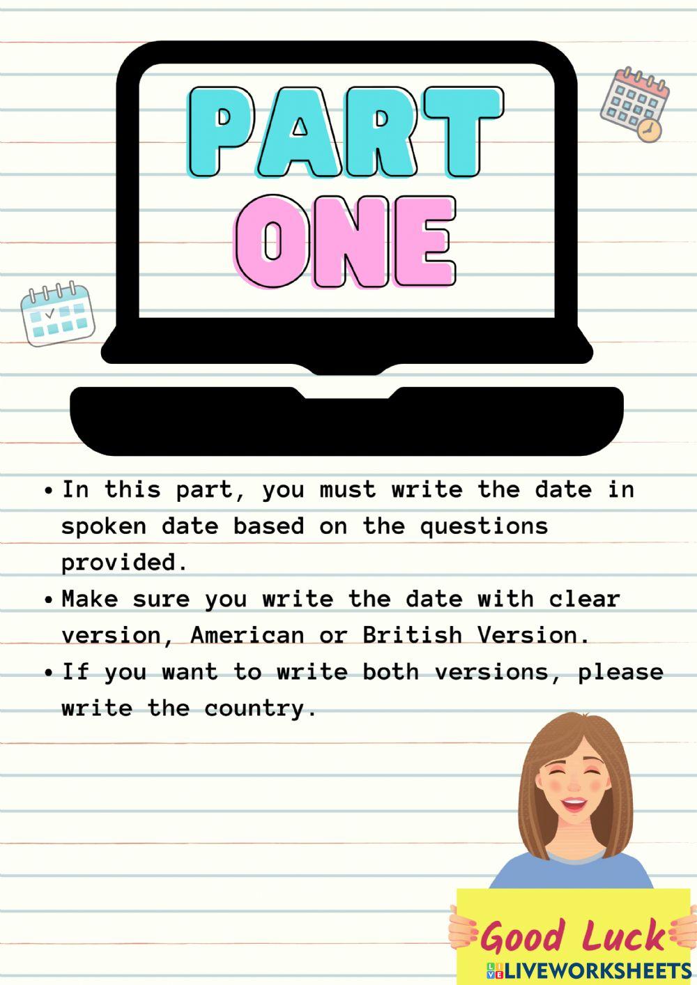 Telling Date in English