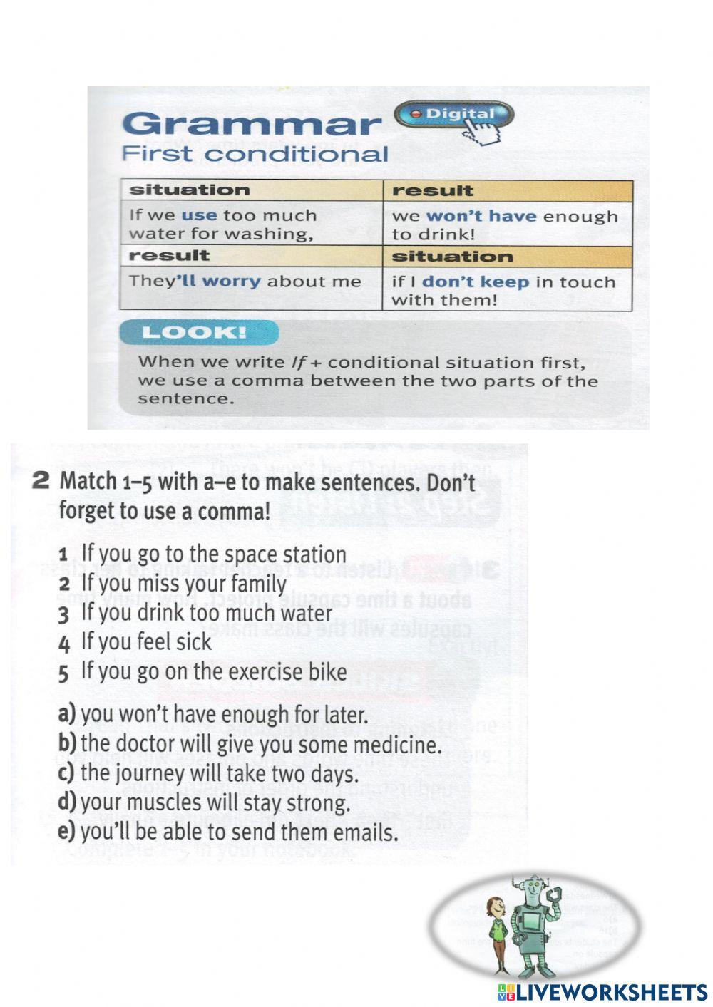 First Conditional online exercise for Form 1 | Live Worksheets
