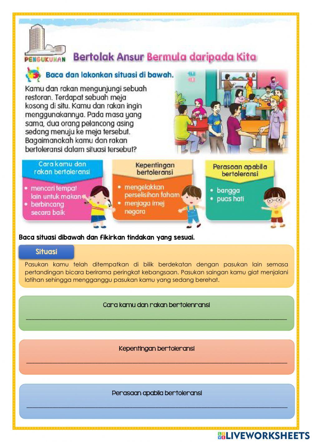 Unit 14: Bertolak ansur bermula daripada kita