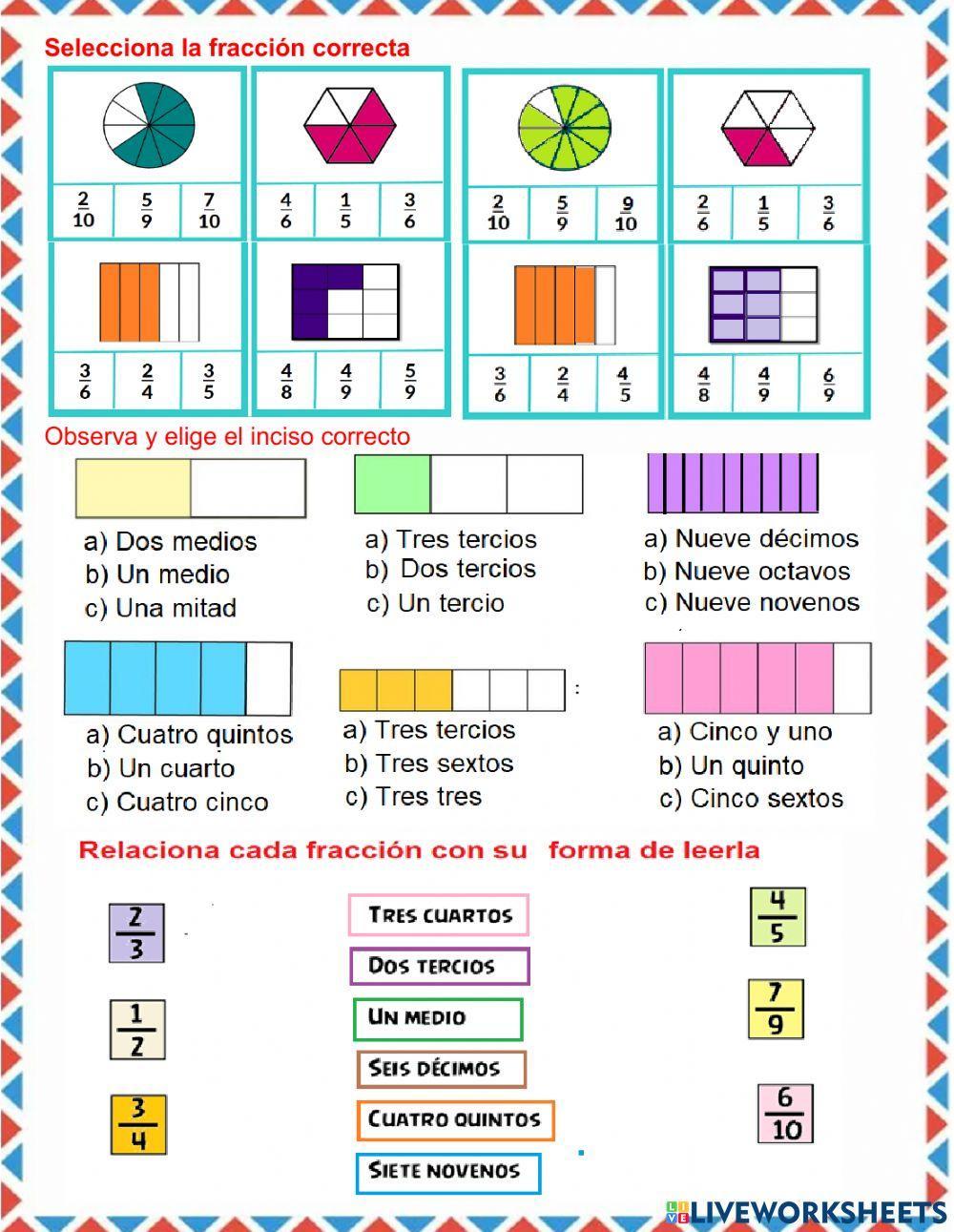 Repasando fracciones