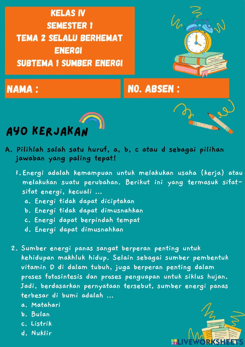 LKPD Selalu Berhemat Energi