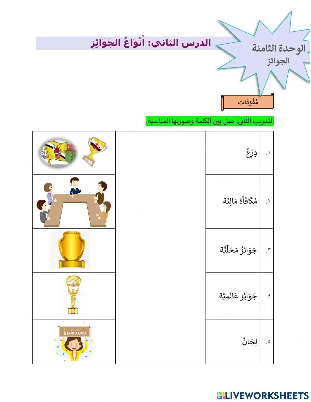 أنواع الجوائز
