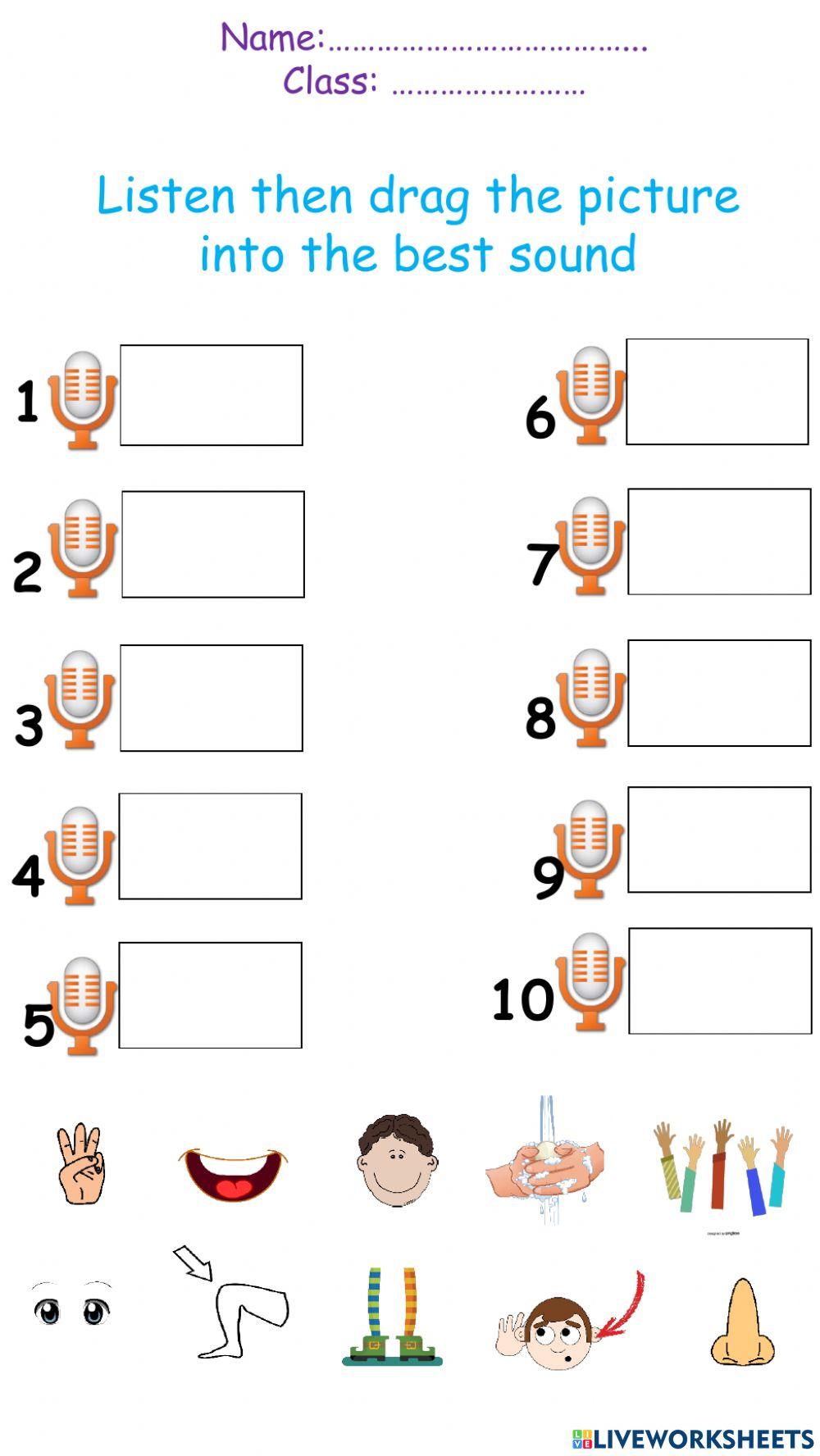 UNIT 5: LESSON 1 (practice about your body part)