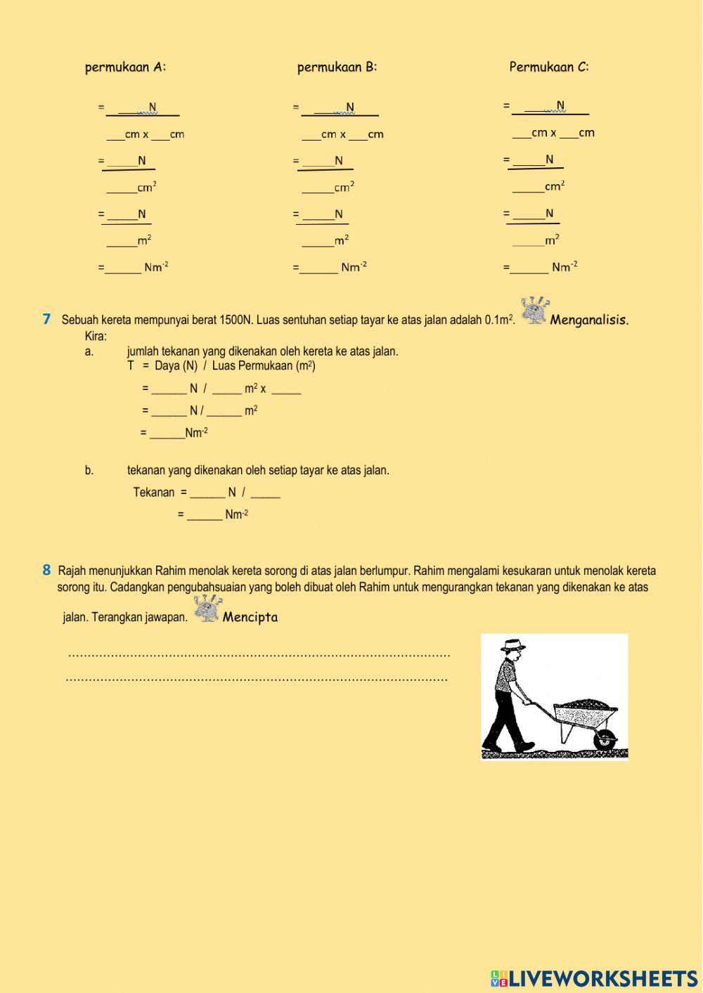 Sains tingkatan 2 bab 8.2 kesan daya