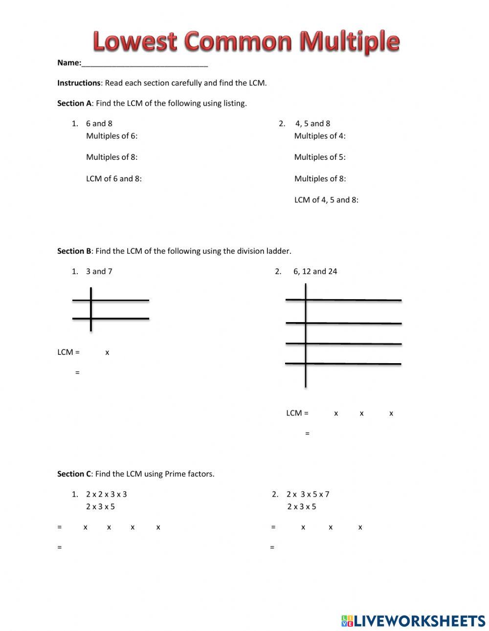 1514589 | Lowest Common Multiple | Bridgette Cooper