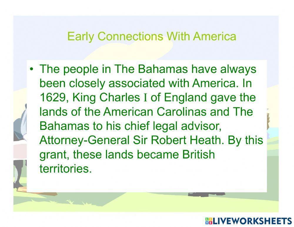 Early Connection With America