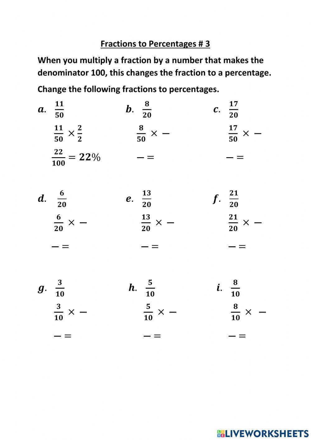 fractions-to-percentages-3-worksheet-live-worksheets