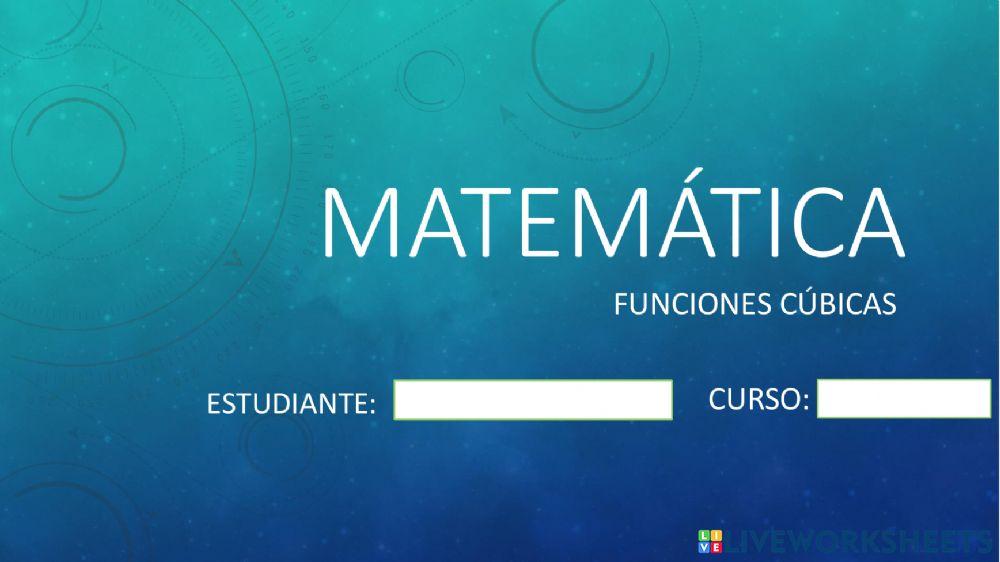 Funciones cúbicas