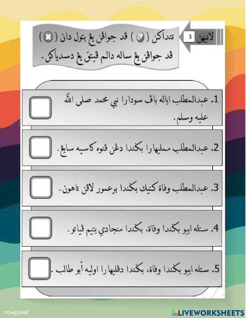 Nabi Muhammad SAW dibawah peliharaan Ibu dan Datuknya