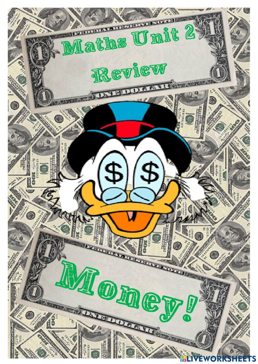 Maths Unit 2 Review - Money