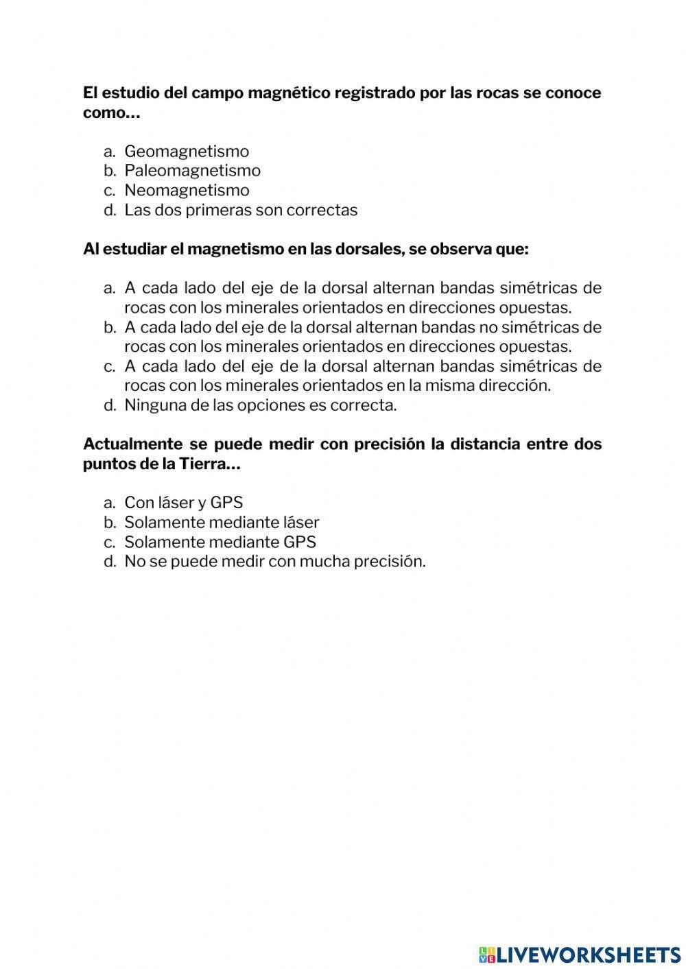 Evidencias de la dinámica terrestre