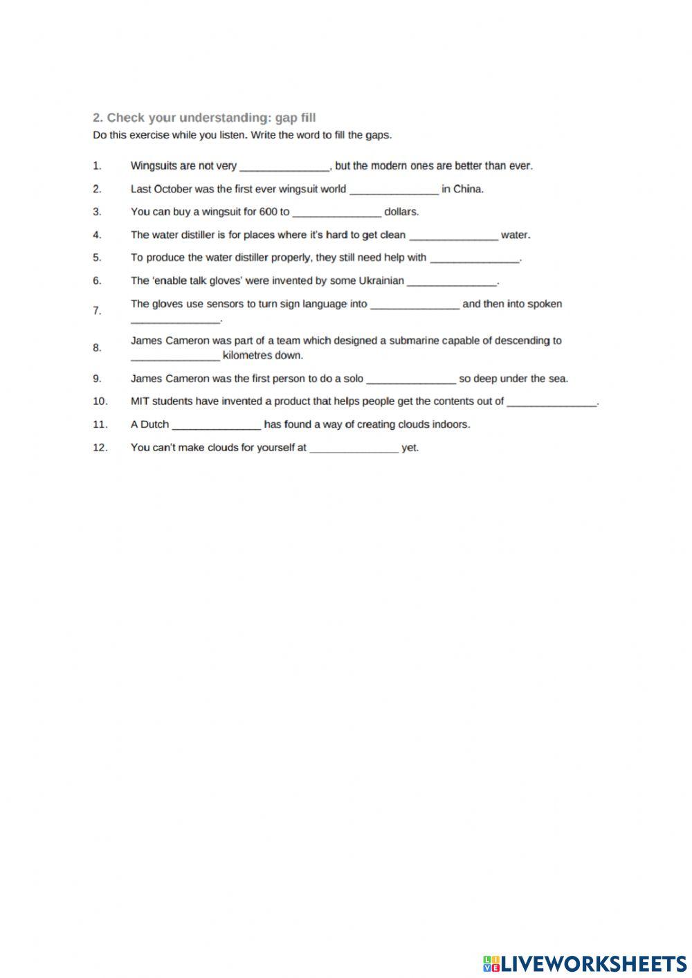 Listening for University Students