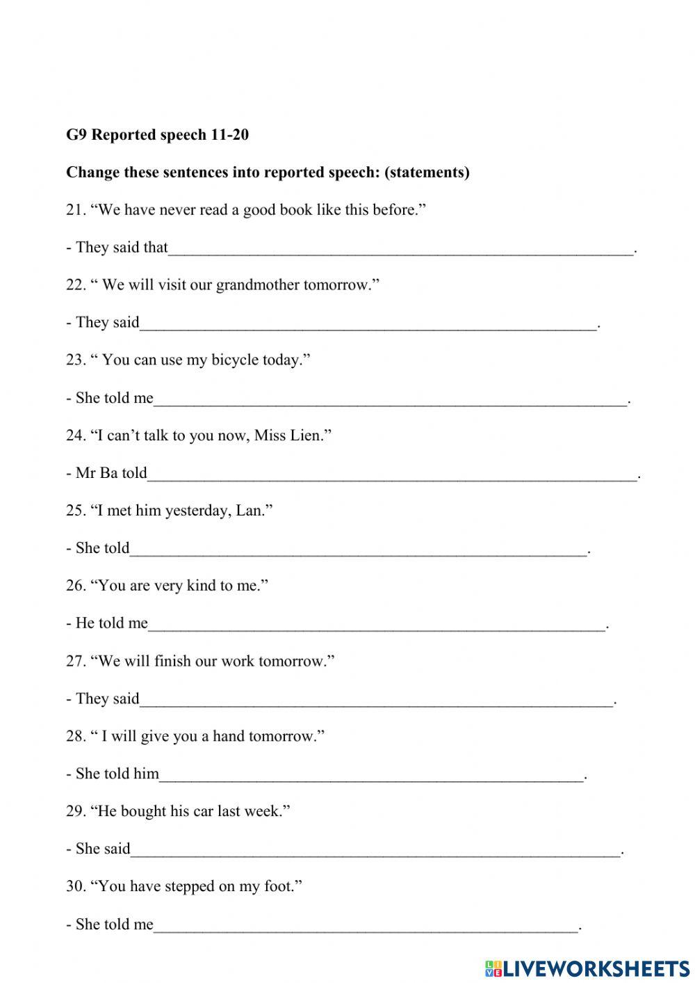 G9 reported speech Sta 21-30