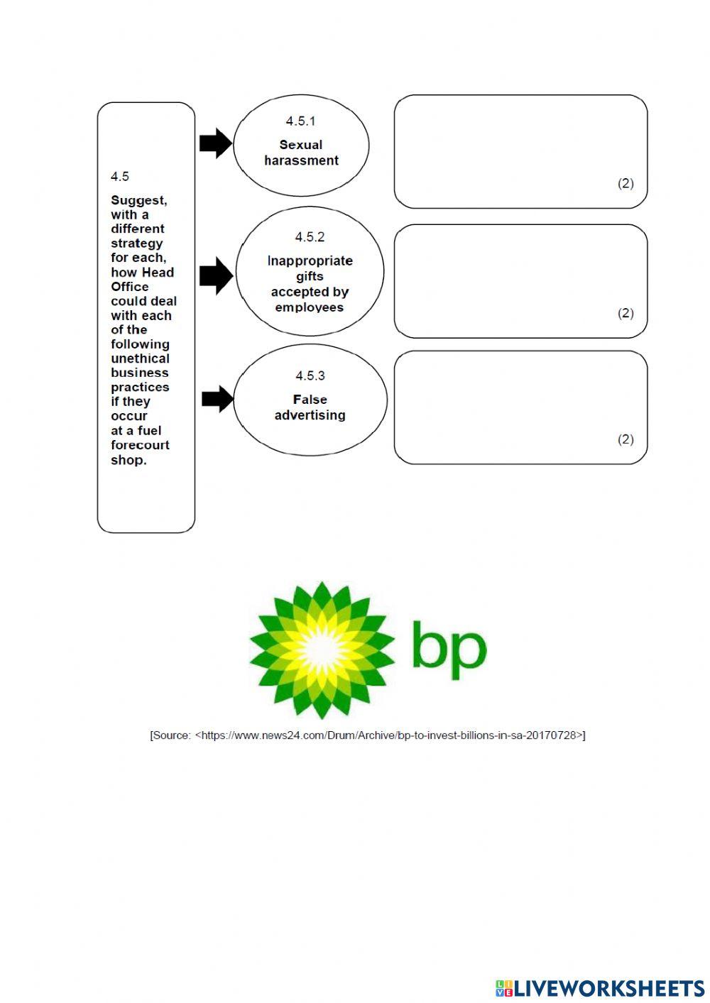 Business studies exam section b part 1