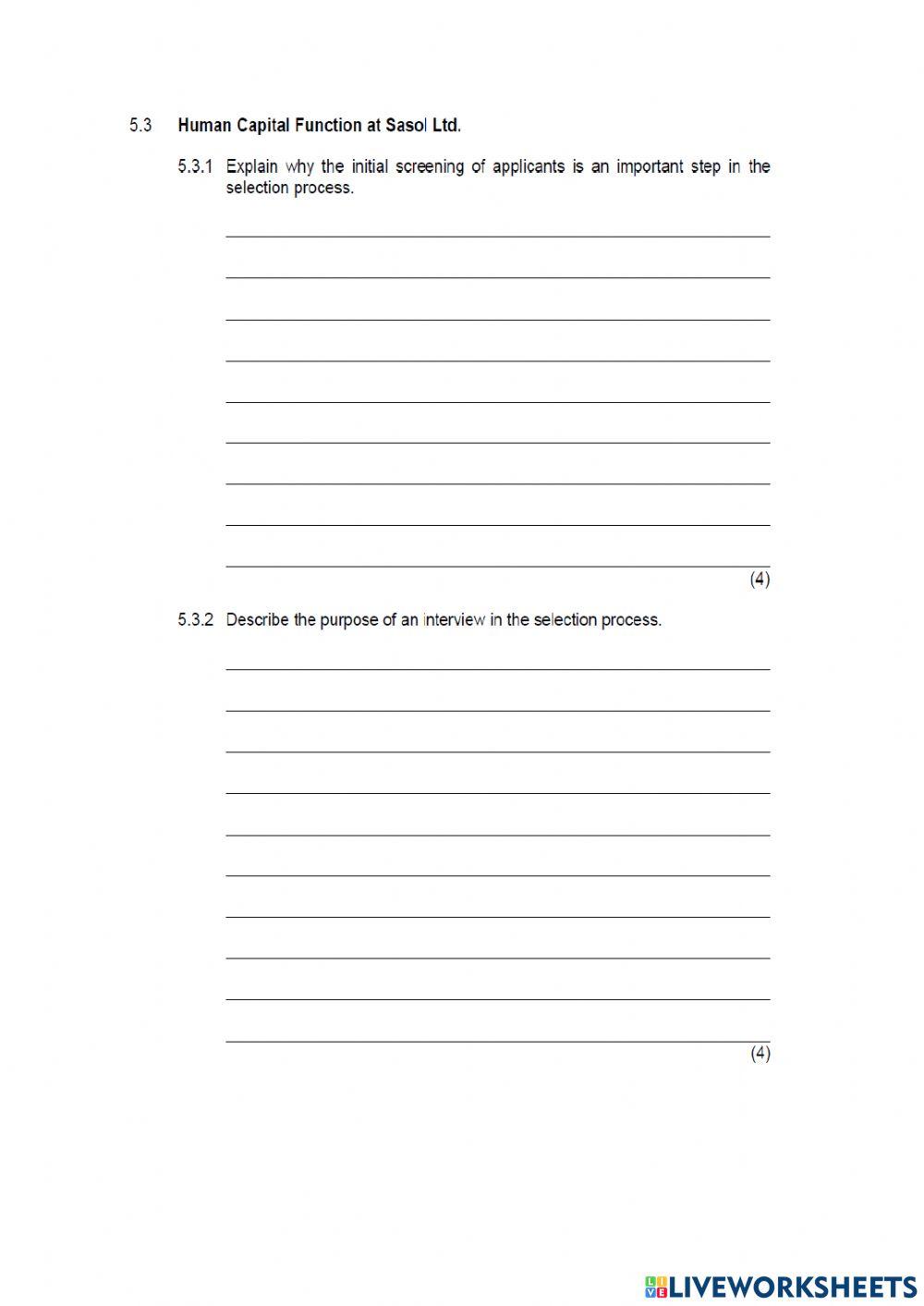 Business studies exam section b part 1