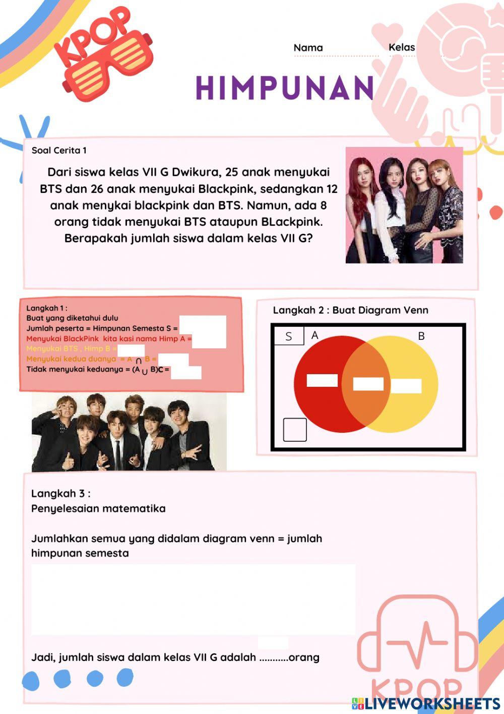 Soal Cerita Himpunan