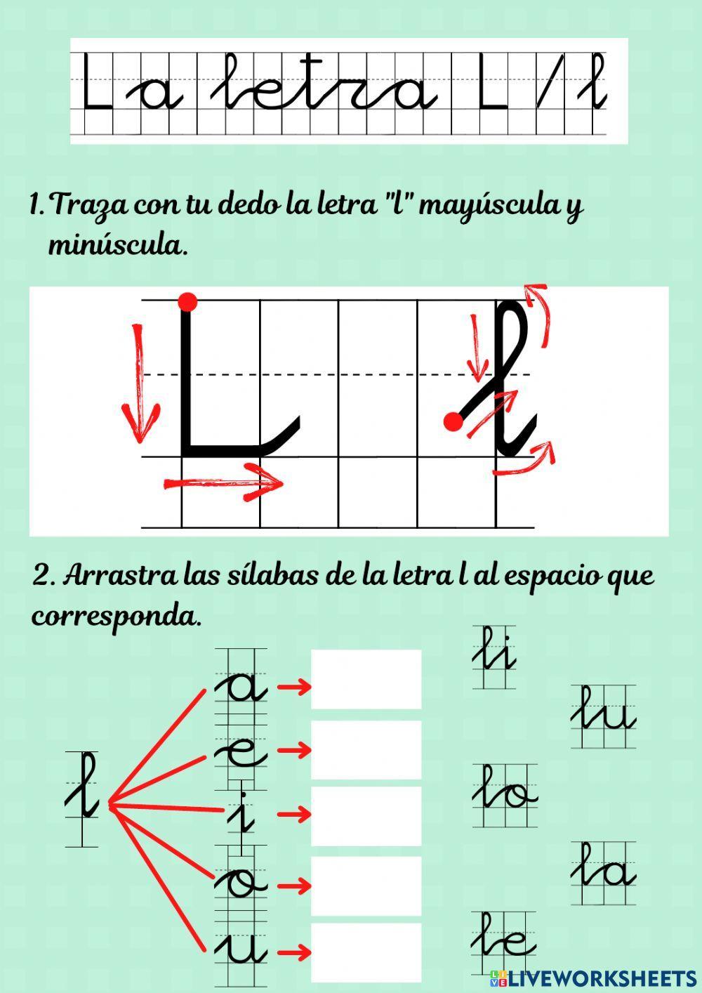La letra L-l La letra L-l