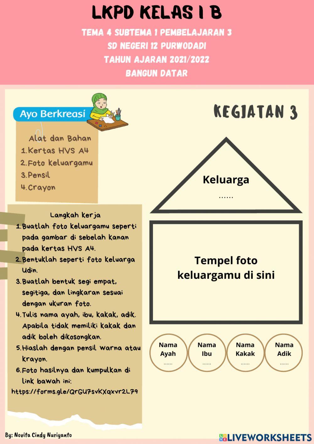LKPD Matematika Kelas 1