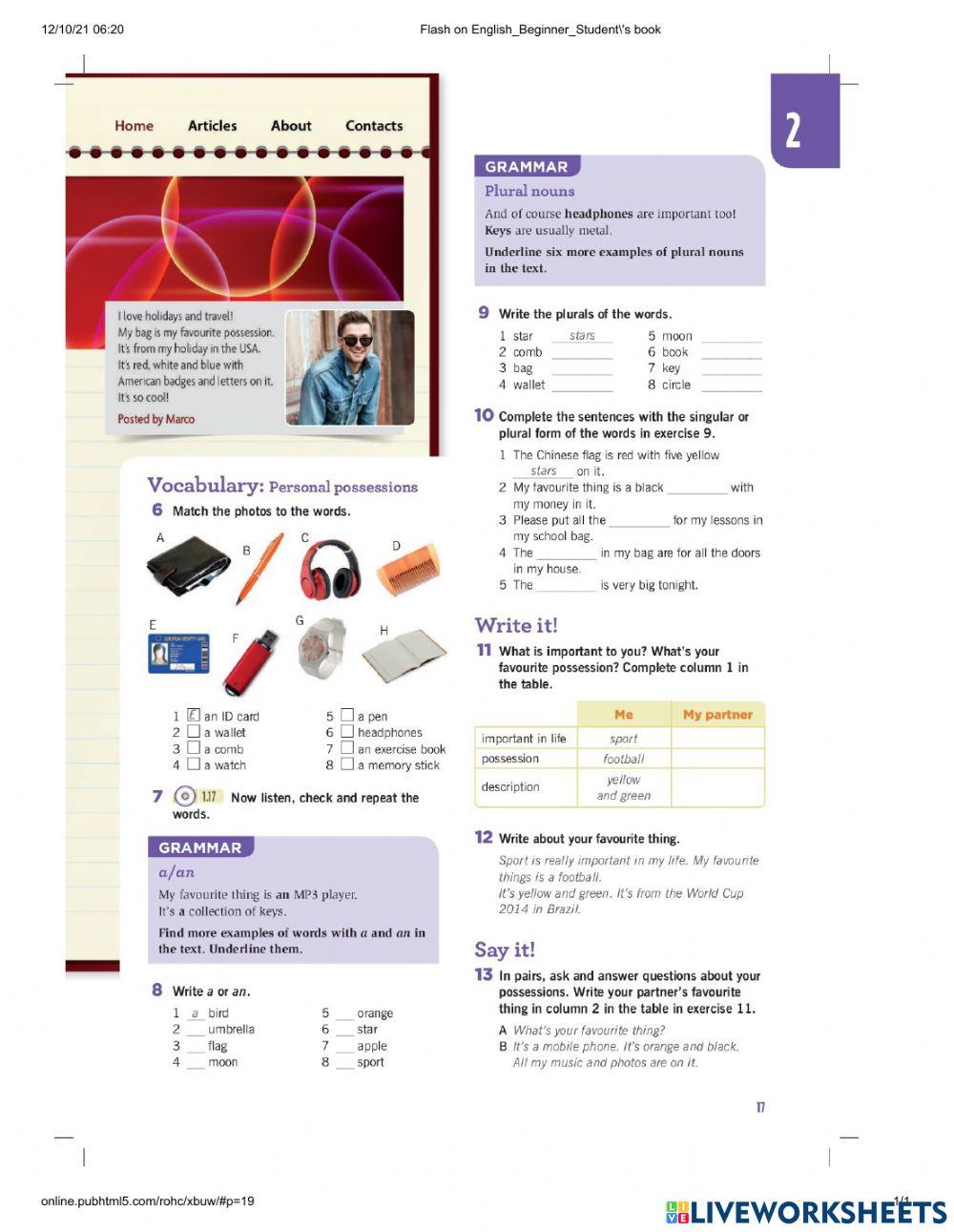 TENTH CLASS WEEK 2 B