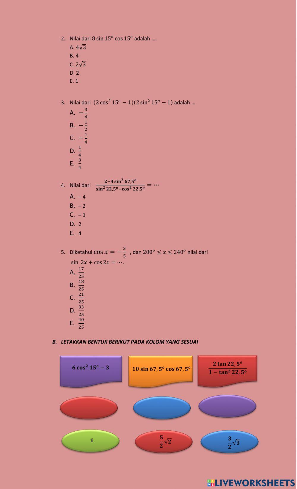 Identitas trigonometri sudut rangkap