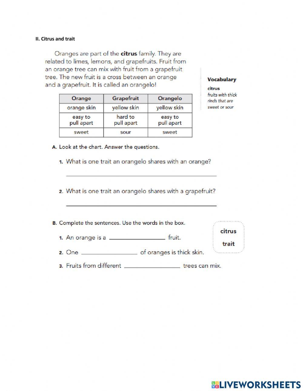 Why can't an apple tree grow oranges?