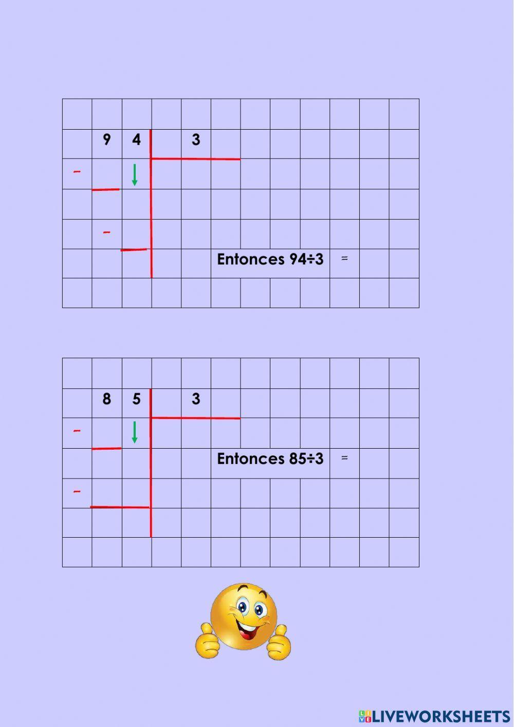 División para una cifra
