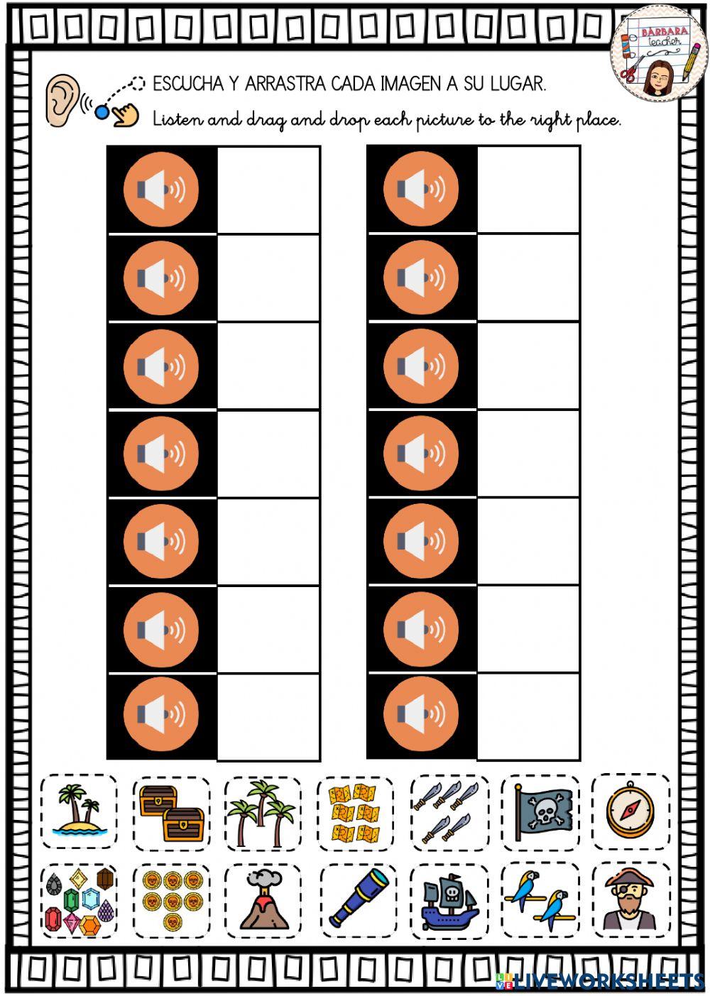 There is-are pirate objects