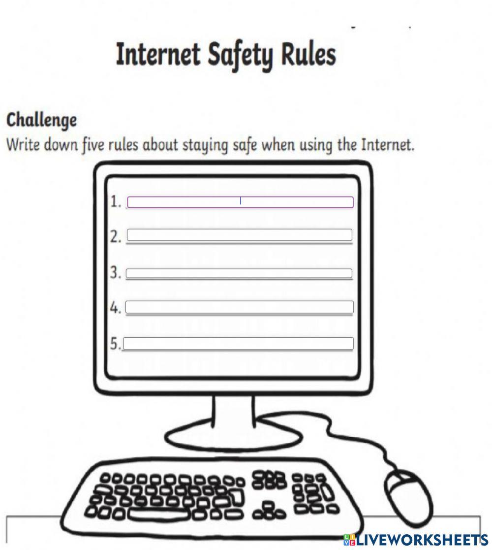 cyber-five-internet-safety-online-exercise-for-live-worksheets