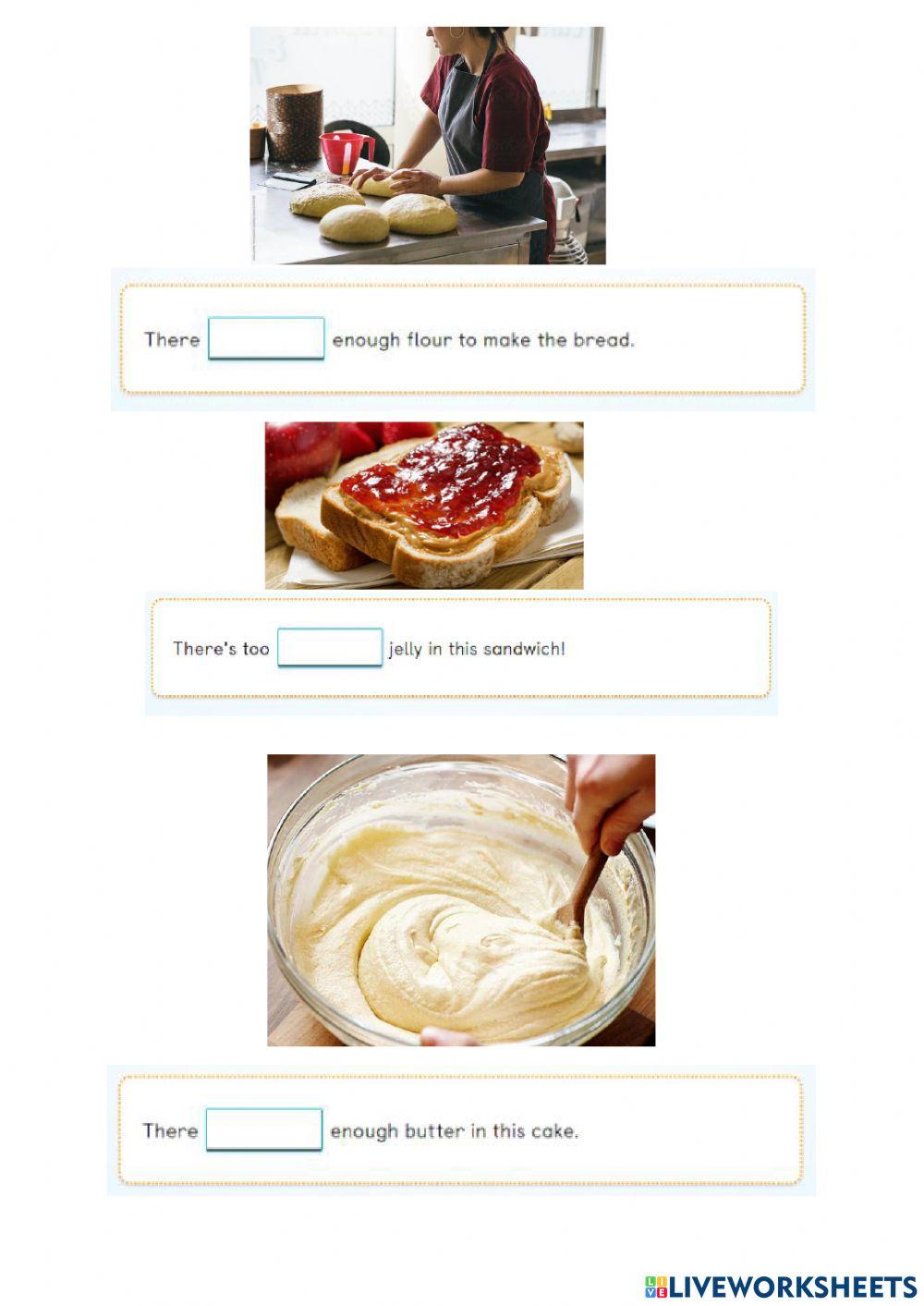 Too much - too many - enough