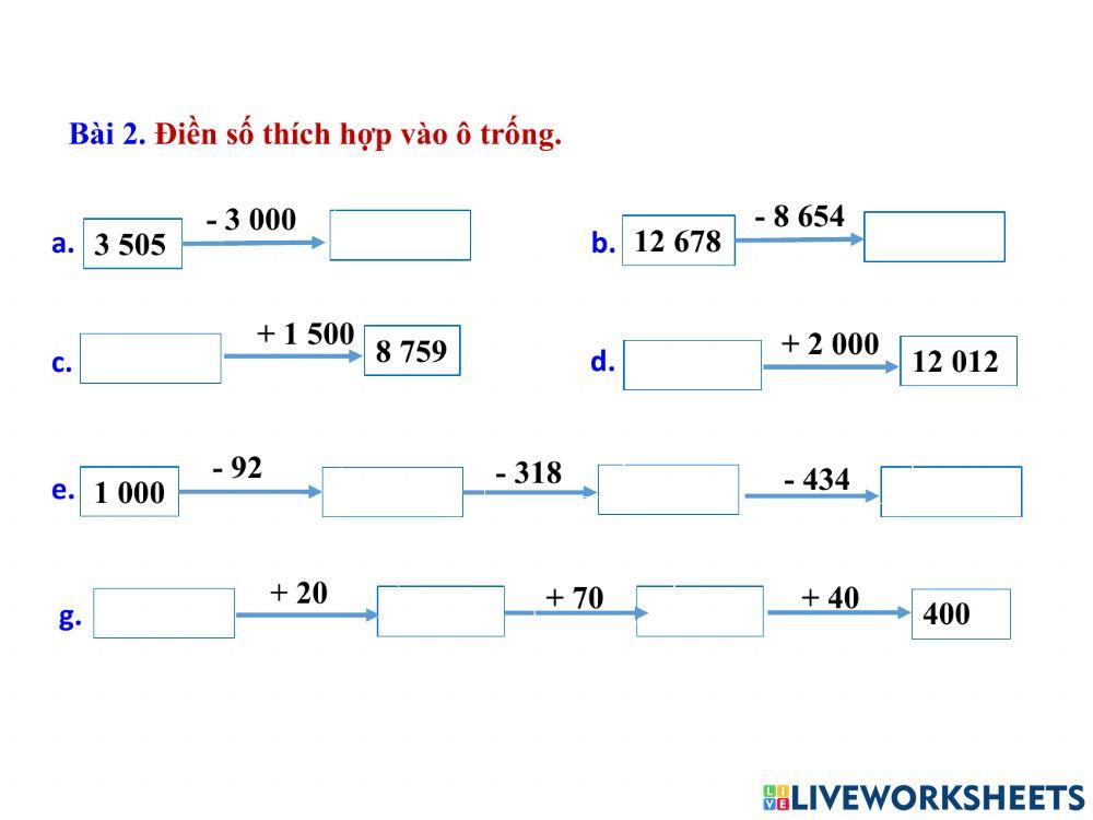 Phiếu toán 6.4 Luyện tập