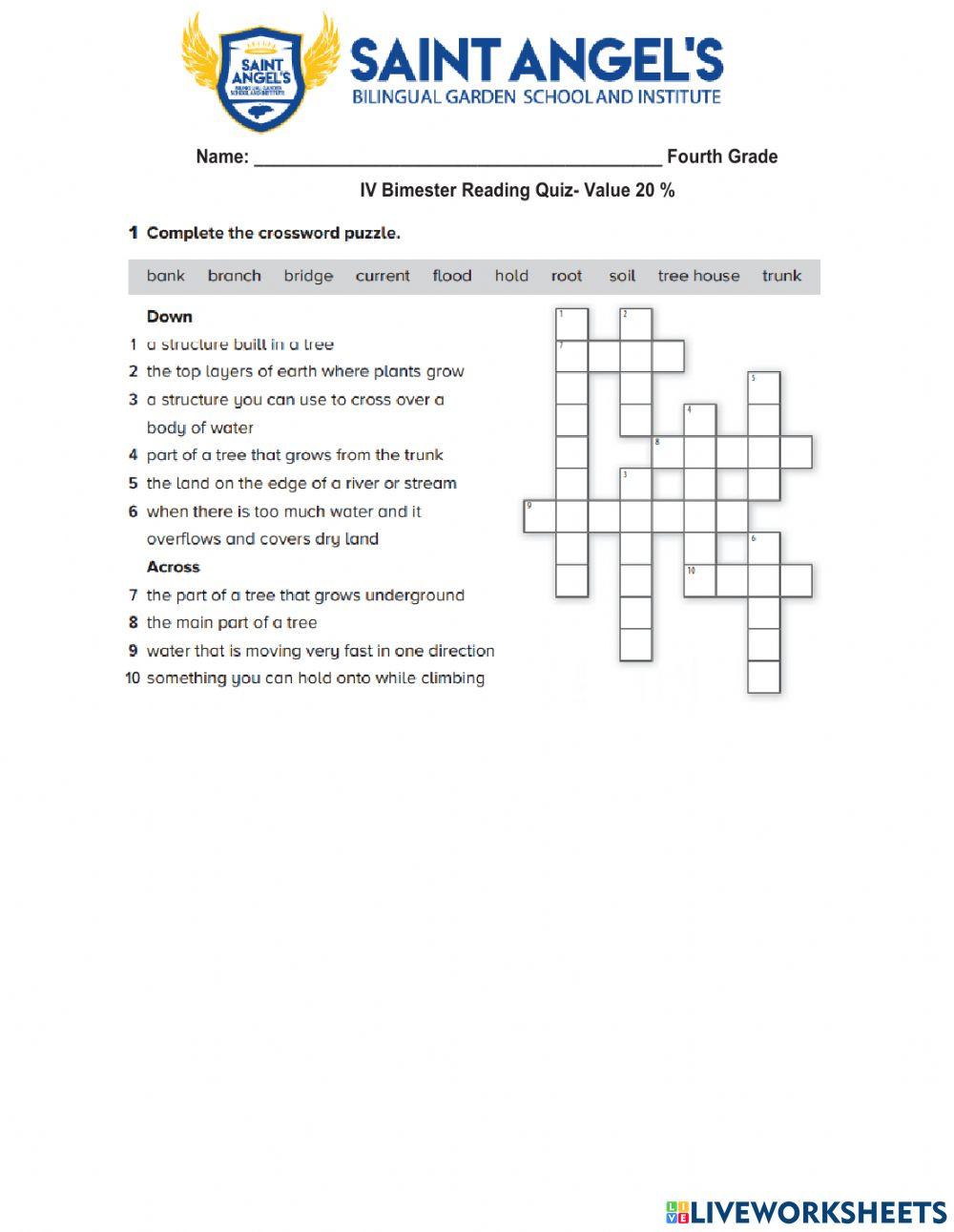 Reading 4 quiz Iv bimester