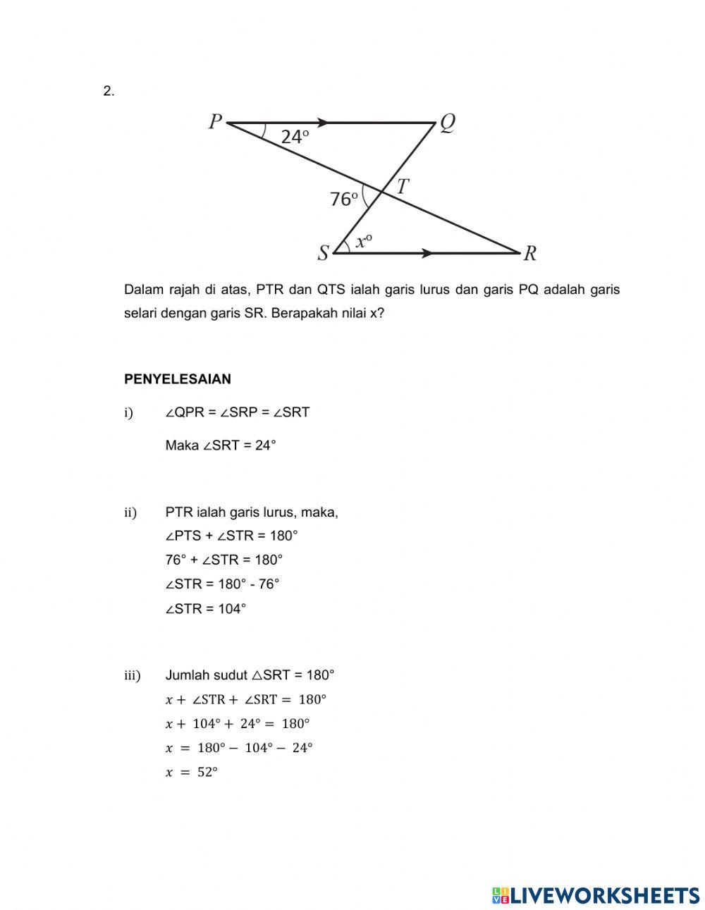 Matematik tingkatan 1 bab 8