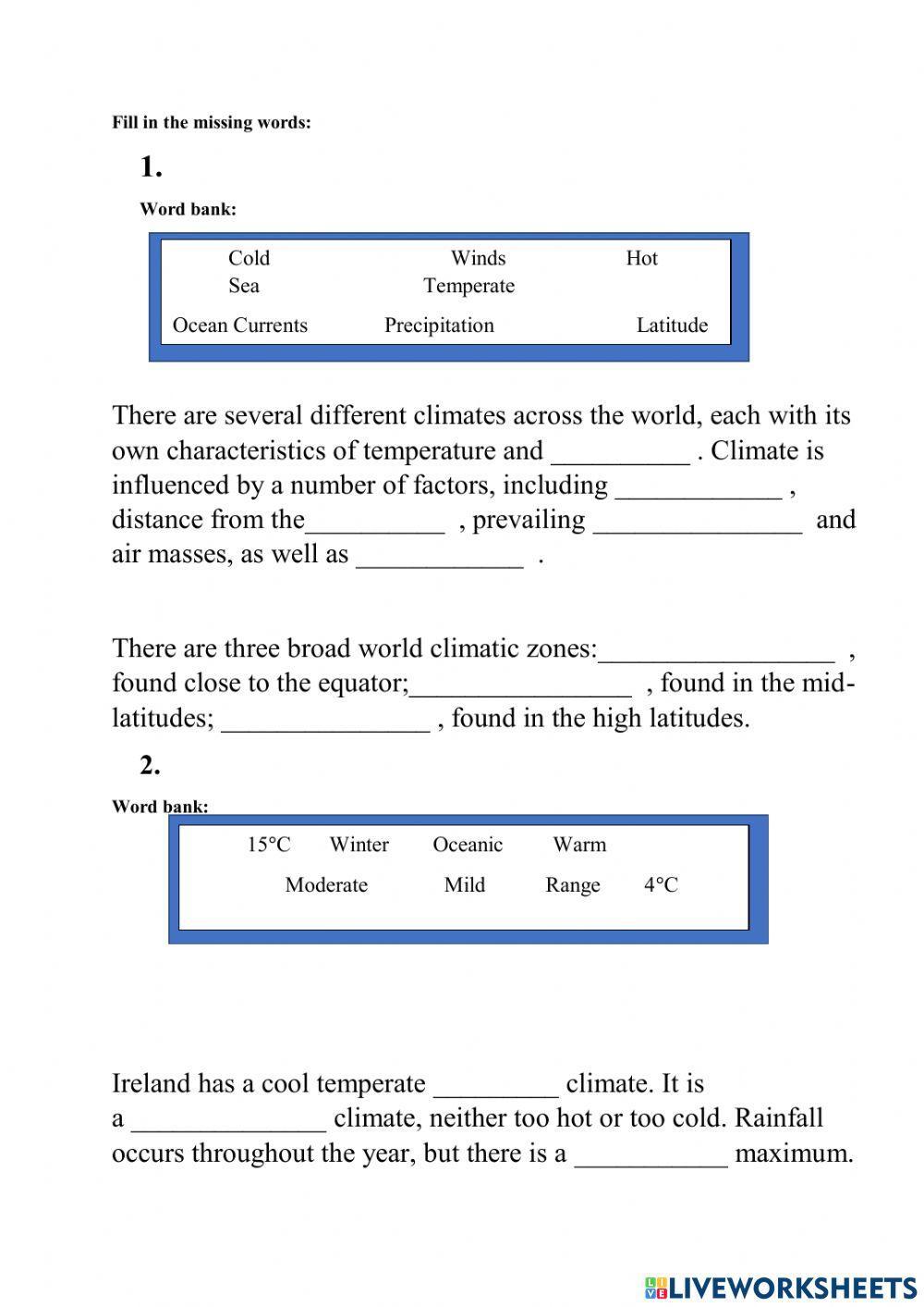 Global Climates