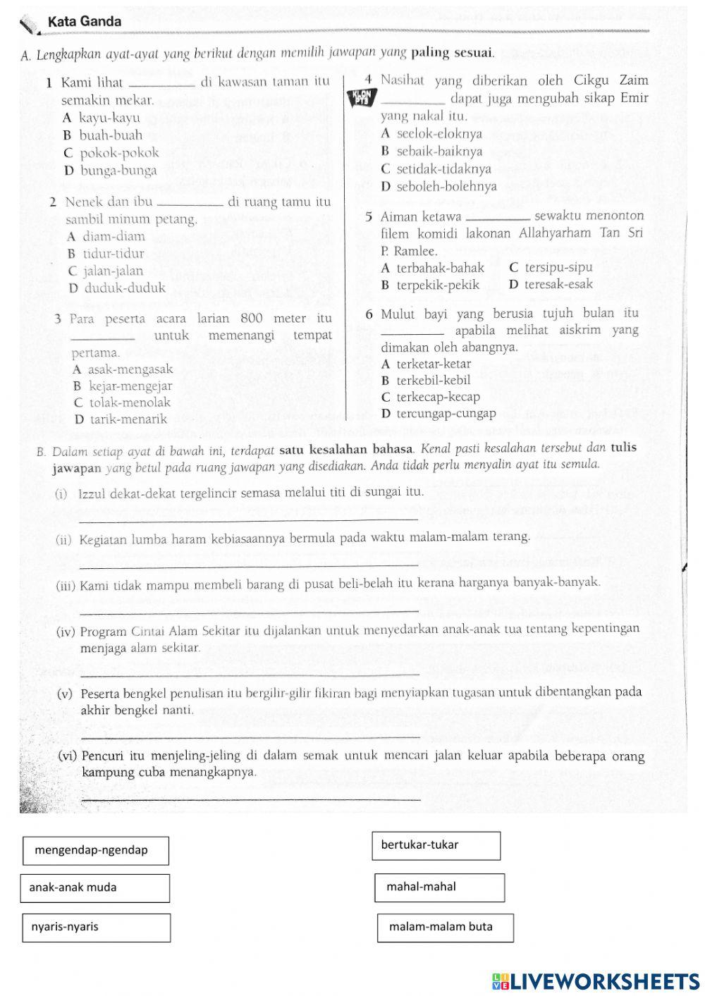 Tatabahasa- kata ganda