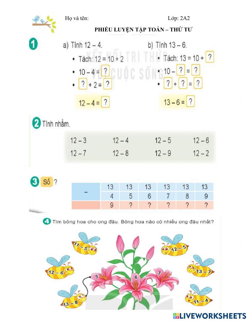 Tuần 6. Toán thứ tư
