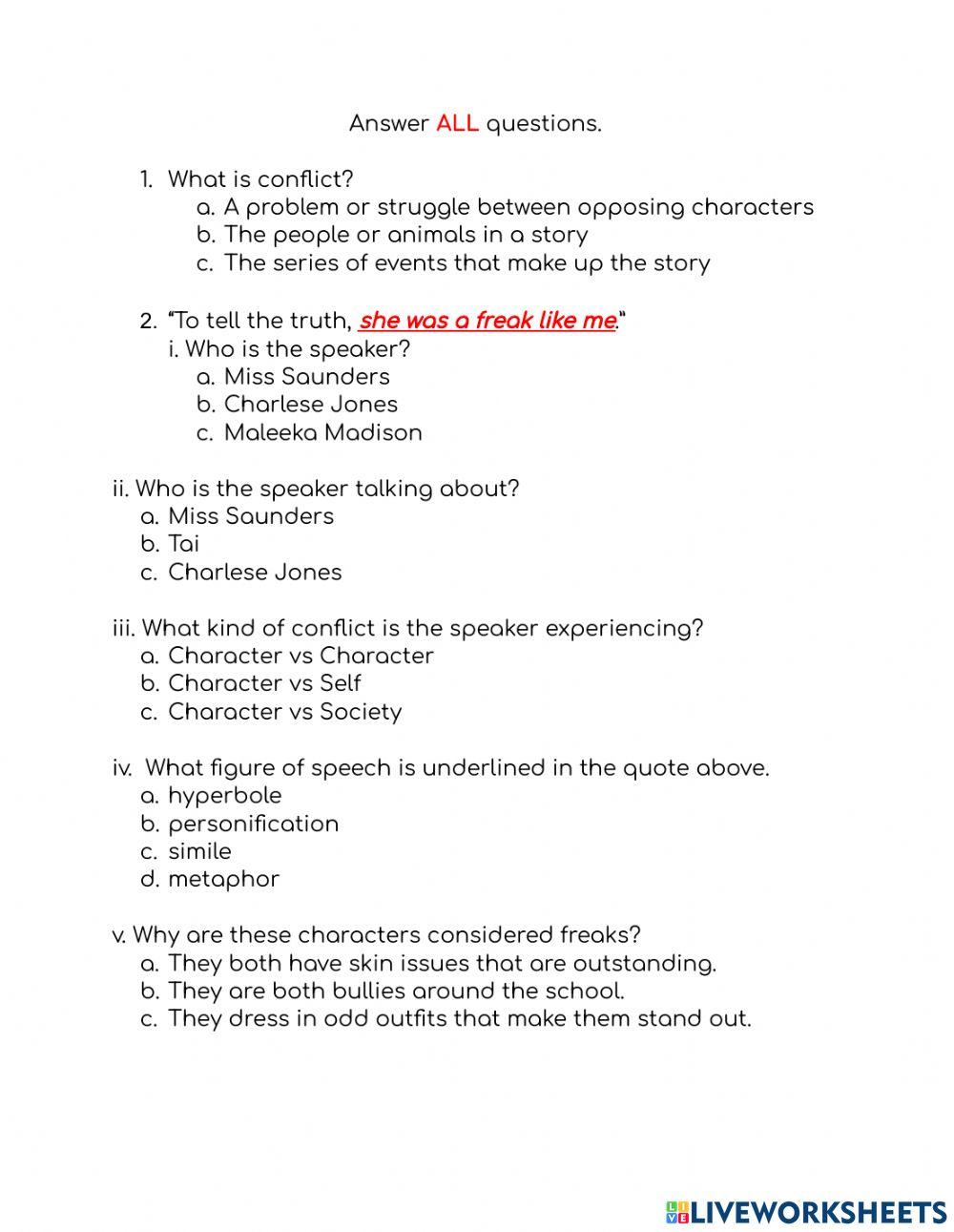 Conflict The Skin I'm In